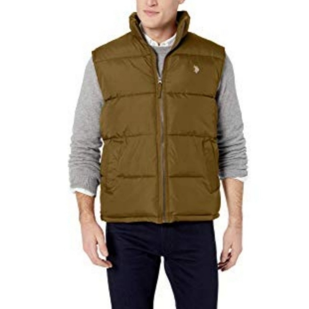 US Polo Assn. Hooded Puffer Vest with Hood